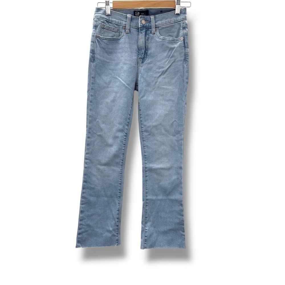 Gap Kick Fit Bootcut Jeans Women's Size 25 Light Wash Stretch‎ Casual Denim